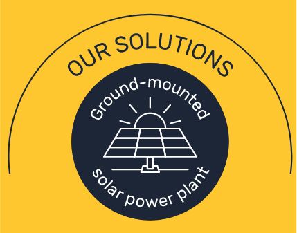 Our solution: ground-mounted solar power plant